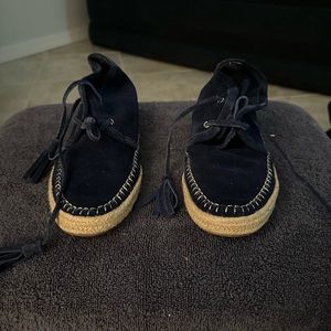 Michael Kors Blue Leather Espadrille Sneakers Women’s Size 8